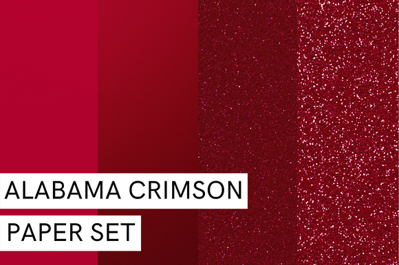 Alabama Crimson Glitter Set: Elevating Creativity with Digital Artistry