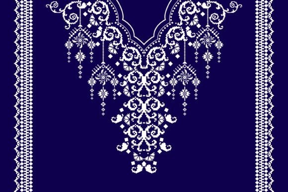 Beautiful Neckline Embroidery Pattern: A Timeless Design for Modern Fashion