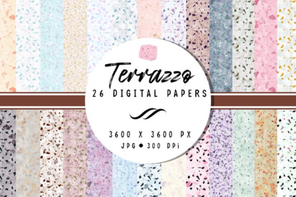 Colorful Creativity with Terrazzo Pattern Digital Papers