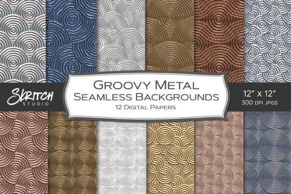 Groovy Metal Seamless Backgrounds