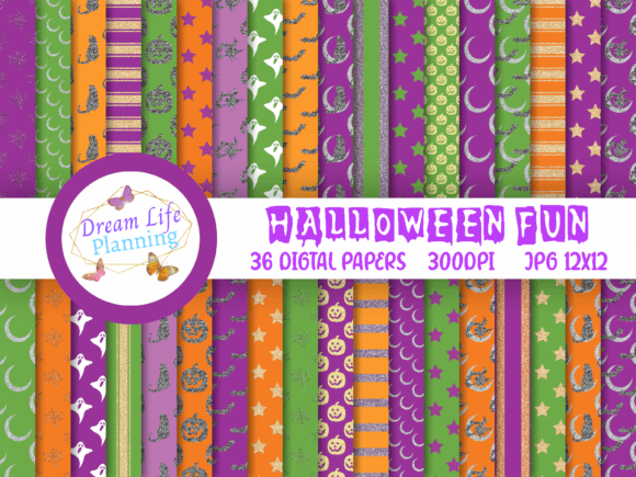 Halloween Fun Digital Papers