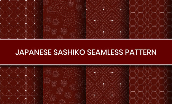 Japanese Sashiko Seamless Pattern: A Versatile Graphic Design Asset