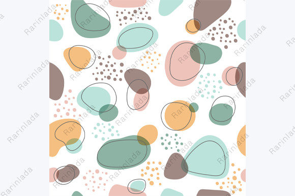 Organic Shape Pastels Seamless Pattern: A Creative Resource for Designers