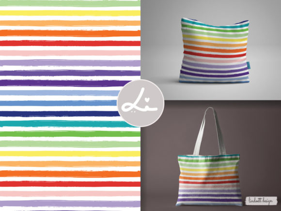 Rainbow Stripe Seamless Pattern