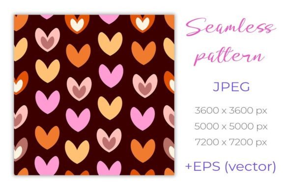 Repeating Heart Pattern Digital Paper: A Versatile Design for Creative Projects