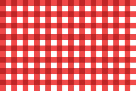 Seamless Red Gingham Pattern