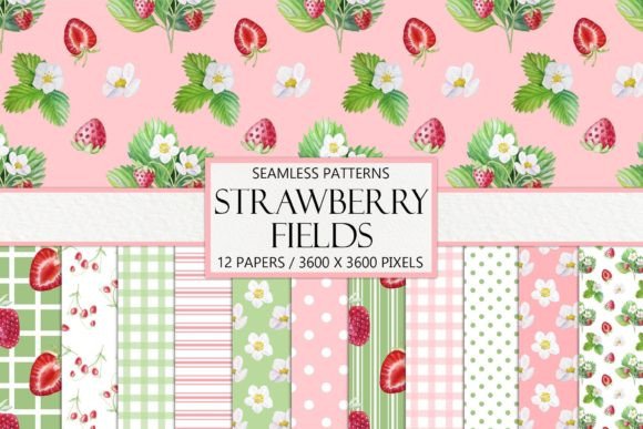 Seamless Strawberry Fields Papers: A Creative Resource for Design Enthusiasts