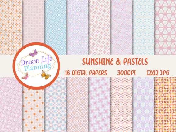 Sunshine Pastels Free Digital Papers: Soft, Versatile, and Ready for Creative Magic