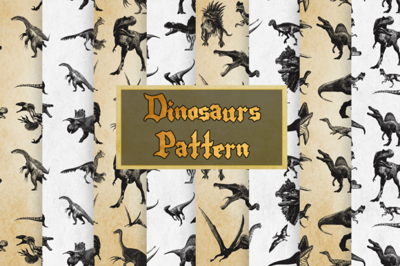 Vintage Dinosaurs Pattern: Timeless Design for Creative Projects