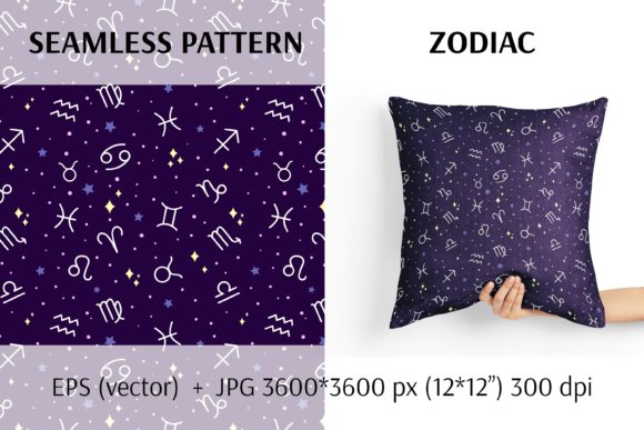Zodiac Vector Pattern Digital Paper: A Creative Resource for Modern Designers